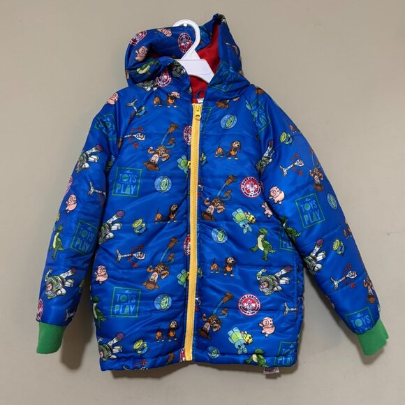 Disney Other - Disney Collection Toy Story Blue Character Woody Buzz Lightyear Puffer Jacket
